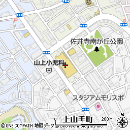 ココカラファイン佐井寺店周辺の地図
