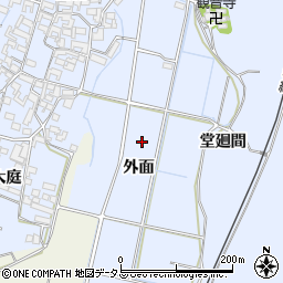 愛知県美浜町（知多郡）奥田（外面）周辺の地図