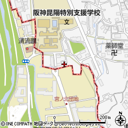 兵庫県伊丹市池尻7丁目95-3周辺の地図