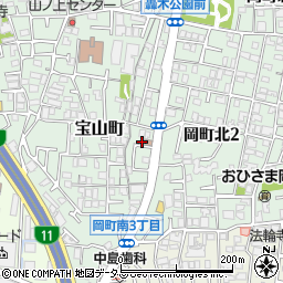 大阪府豊中市宝山町14-9周辺の地図