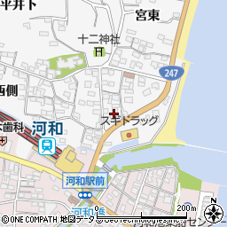 愛知県知多郡美浜町北方東側周辺の地図