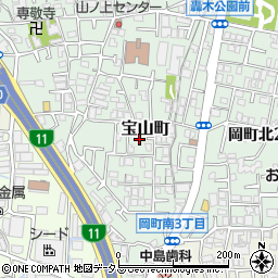 大阪府豊中市宝山町20-11周辺の地図
