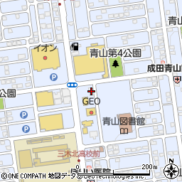 ローソン三木青山店周辺の地図