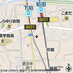 京都府相楽郡精華町下狛浄楽周辺の地図