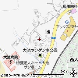 兵庫県神戸市北区山田町上谷上ヤンゲン周辺の地図
