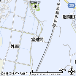 愛知県美浜町（知多郡）奥田（堂廻間）周辺の地図