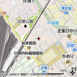 大阪府摂津市正雀1丁目周辺の地図