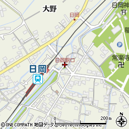日岡駅口周辺の地図