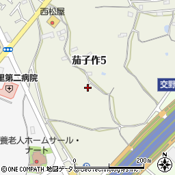 大阪府枚方市茄子作5丁目周辺の地図