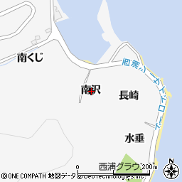 愛知県蒲郡市西浦町南沢周辺の地図