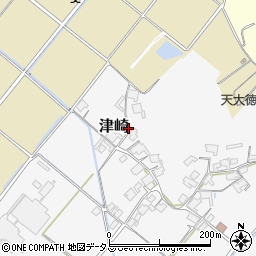 岡山県赤磐市津崎周辺の地図