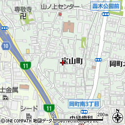 大阪府豊中市宝山町20-21周辺の地図