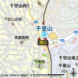 音羽鮨千里山店周辺の地図