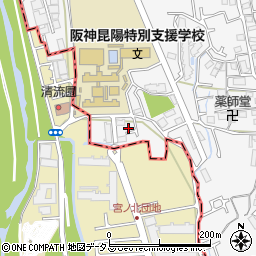 兵庫県伊丹市池尻7丁目95-5周辺の地図