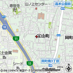 大阪府豊中市宝山町20-19周辺の地図