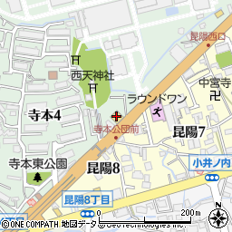 無添蔵伊丹昆陽店周辺の地図