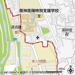 兵庫県伊丹市池尻7丁目95-6周辺の地図