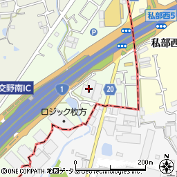 大阪府枚方市茄子作南町229周辺の地図