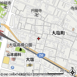 兵庫県姫路市大塩町465周辺の地図