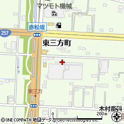 静岡県浜松市中央区東三方町164周辺の地図