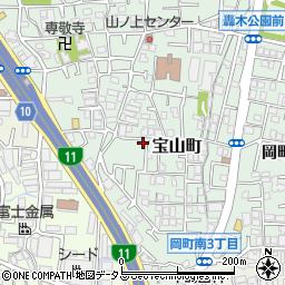 大阪府豊中市宝山町21-31周辺の地図