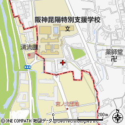 兵庫県伊丹市池尻7丁目95-7周辺の地図