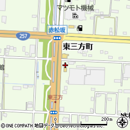 静岡県浜松市中央区東三方町163周辺の地図