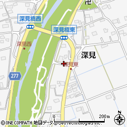 静岡県袋井市深見1035-26周辺の地図