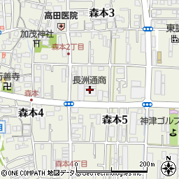 長洲通商第二倉庫周辺の地図