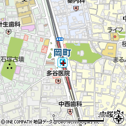ミーツ　岡町ティオ阪急店周辺の地図