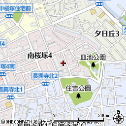 ウィステリア南桜塚周辺の地図