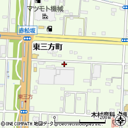 静岡県浜松市中央区東三方町165周辺の地図