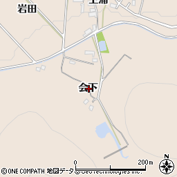 愛知県豊橋市石巻町会下周辺の地図