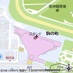 阪神競馬場周辺の地図