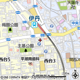 尼崎信用金庫伊丹支店周辺の地図
