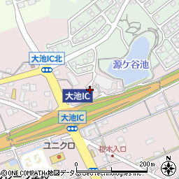 静岡県掛川市大池176周辺の地図
