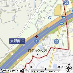 大阪府枚方市茄子作南町周辺の地図