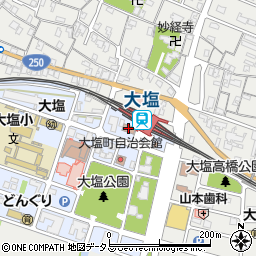 姫路市大塩サービスセンター周辺の地図