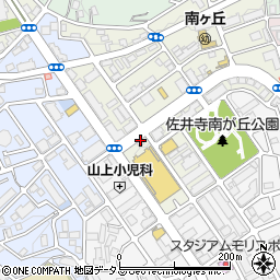 池田泉州銀行佐井寺出張所周辺の地図
