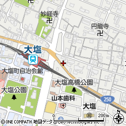 兵庫県姫路市大塩町454周辺の地図