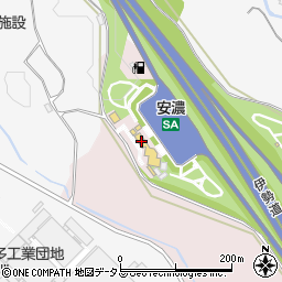 伊勢自動車道　安濃ＳＡ上り周辺の地図