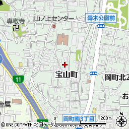 大阪府豊中市宝山町11-4周辺の地図