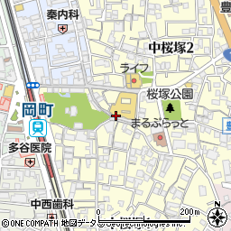 藤井綿ふとん店周辺の地図