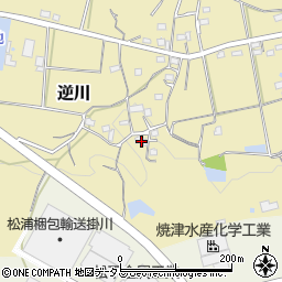 静岡県掛川市逆川614周辺の地図