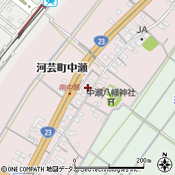 三重県津市河芸町中瀬146周辺の地図