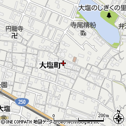 兵庫県姫路市大塩町599-3周辺の地図