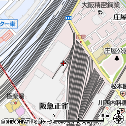 大阪府摂津市阪急正雀周辺の地図
