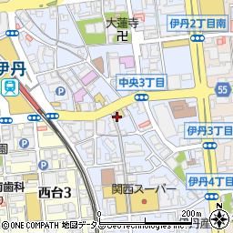 新谷屋根工事店伊丹営業所周辺の地図