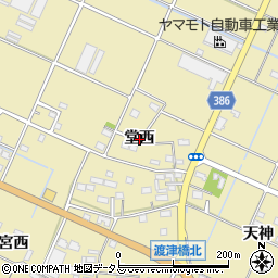 愛知県豊橋市清須町堂西周辺の地図