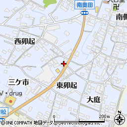 愛知県知多郡美浜町奥田東卯起7周辺の地図